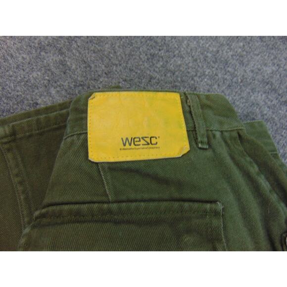 WES Cargo Pants Unisex 31x27 Green Pockets Sweden - Picture 4 of 13